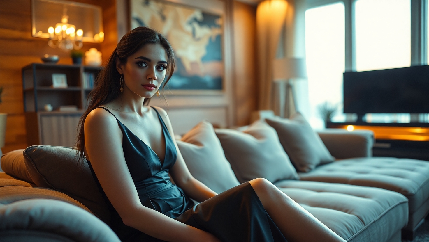 Дизайнерский диван в интерьере